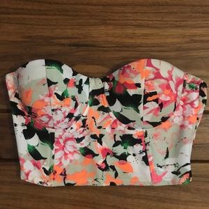 LF strapless corset top